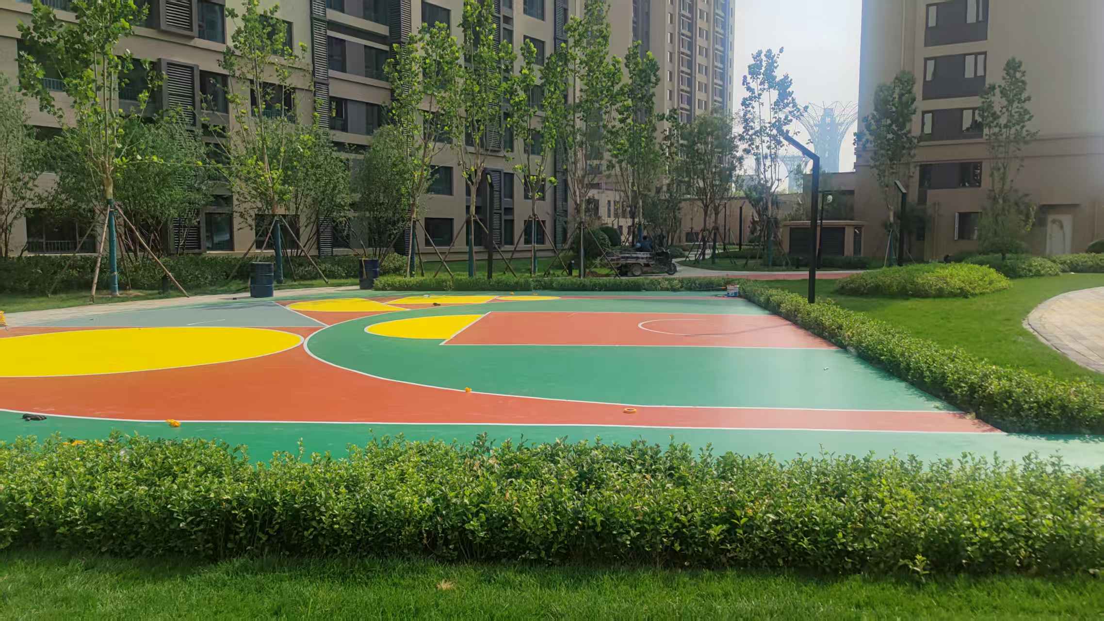 临汾市透气型塑胶跑道塑胶地坪 - 厂家